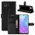 ZTE Handy Tasche Flip Cover Case Buch Klapp Schutz Hülle Etui Wallet Buchtasche ZTE Blade A7 2020 Schwarz