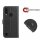 ZTE Handy Tasche Flip Cover Case Buch Klapp Schutz Hülle Etui Wallet Buchtasche ZTE Blade A7 2020 Schwarz