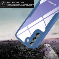Handy Tasche für Samsung Galaxy S22+ 360° Grad Handyhülle mit Displayschutz