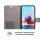 Schutz Hülle Xiaomi Redmi Note 10 Handy Tasche Flip Case Etui Schale TPU Wallet Grau
