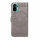 Schutz Hülle Xiaomi Redmi Note 10 Handy Tasche Flip Case Etui Schale TPU Wallet Grau