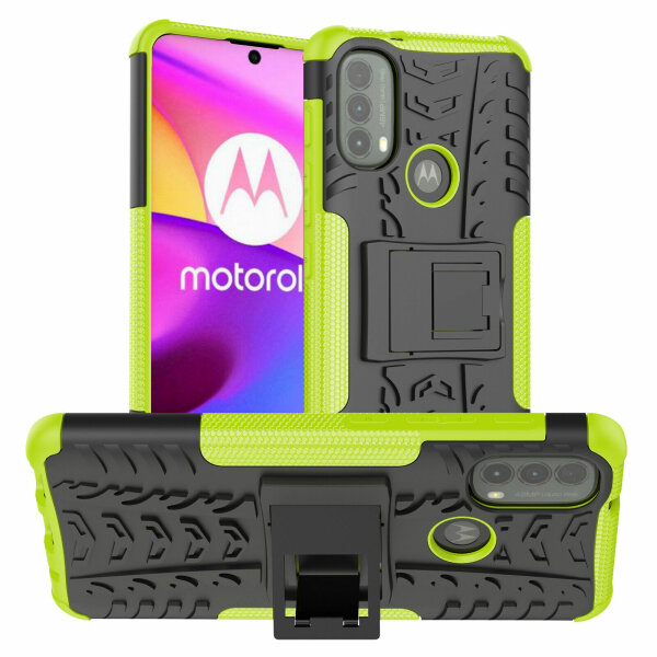 Hülle Motorola Moto E20, E30, E40 Schutzhülle Handytasche Handyhülle Silikon TPU Grün