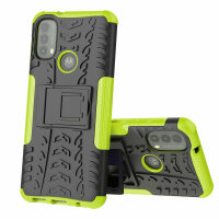 Hülle Motorola Moto E20, E30, E40 Schutzhülle Handytasche Handyhülle Silikon TPU Grün