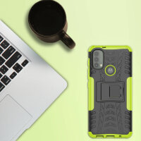 Hülle Motorola Moto E20, E30, E40 Schutzhülle Handytasche Handyhülle Silikon TPU Grün