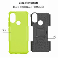 Hülle Motorola Moto E20, E30, E40 Schutzhülle Handytasche Handyhülle Silikon TPU Grün