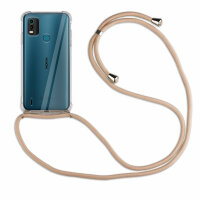 betterfon Handykette für Nokia G11 Plus Handyhülle mit Band Hülle Smartphone Beige / Braun