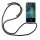betterfon Handykette für Nokia G11 Plus Handyhülle mit Band Hülle Smartphone Schwarz
