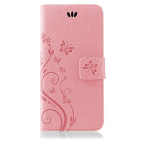 Huawei P20 Pro Handy Tasche Handyhülle Wallet Schutz Hülle Blumen Flip Cover