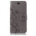 Huawei Handy Tasche Handyhülle Schutz Hülle Blumen Flip Cover Buch Case Etui Huawei Y6 2018 Grau