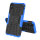 Handy Tasche für Apple iPhone Panzer Cover Case Schutz Hülle Etui Schale Bumper Apple iPhone XS Max Blau