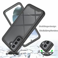 Panzer Hülle Handy Tasche 360 Grad TPU vollschutz mit Integriertem Displayschutz Samsung Galaxy S21