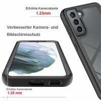 Panzer Hülle Handy Tasche 360 Grad TPU vollschutz mit Integriertem Displayschutz Samsung Galaxy S21