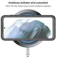 Panzer Hülle Handy Tasche 360 Grad TPU vollschutz mit Integriertem Displayschutz Samsung Galaxy S21