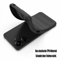 Hülle für Xiaomi Handyhülle Outdoor Case Handy Tasche Silikon Back Cover Bumper Schwarz Redmi 13C / Poco C65