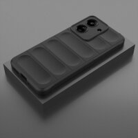 Hülle für Xiaomi Handyhülle Outdoor Case Handy Tasche Silikon Back Cover Bumper Schwarz Redmi 13C / Poco C65