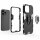 Handyhülle für Apple iPhone 14 Pro – Ring Panzer Cover Schwarz