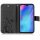 Huawei Handy Tasche Handyhülle Schutz Hülle Blumen Flip Cover Buch Case Etui Huawei P30 Lite Schwarz