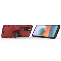 Schutz Hülle für Xiaomi Redmi Note 10 Pro Ring Case Cover Handy Tasche Outdoor  Rot