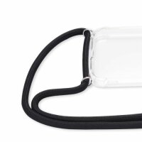 Oppo Hülle mit Band Schutzhülle Handykette Seil Silikon Handy Tasche mit Schnur Oppo A53s Grau