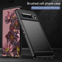 Google Pixel 7 Pro Carbon Hülle Outdoor Case Back Cover Handy Tasche Handyhülle