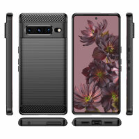 Google Pixel 7 Pro Carbon Hülle Outdoor Case Back Cover Handy Tasche Handyhülle