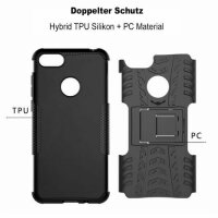 Handy Tasche Lenovo Motorola Panzer Hülle Hybrid Case Cover Schutzhülle Bumper Motorola Moto E6 Play Grün