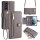 Handykette Samsung Hülle mit Band Handyhülle Kartenfächer PU Leder Umhängetasche Galaxy S21 FE Grau