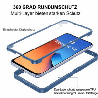 360° Grad Hülle Xiaomi Redmi 12 4G Rundum vollschutz Integriertem Displayschutz Blau