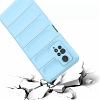 Hülle Xiaomi Redmi Note 11 Pro Handyhülle Outdoor Case Back Cover Handy Tasche Hellblau
