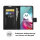 Schutz Hülle Motorola Moto G10 G20 G30 Handy Tasche Wallet Case Handyhülle Etui PU Leder Schwarz