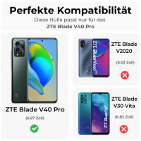 ZTE Blade V40 Pro Handy Tasche Hülle Klapphülle Wallet Case Schutz Schale Etui