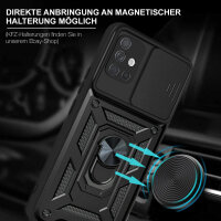 Outdoor Panzer Hülle für Samsung Galaxy A51 mit Kameraschutz Ringhalter  Schwarz