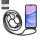 Handykette für Samsung Hanyhülle mit Band Hülle mit Kodel Smartphone Halskette Galaxy A15 Schwarz