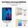 Huawei Handy Tasche Handyhülle Schutz Hülle Blumen Flip Cover Buch Case Etui Huawei P20 Blau