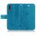 Huawei Handy Tasche Handyhülle Schutz Hülle Blumen Flip Cover Buch Case Etui Huawei P20 Blau