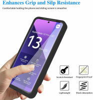 360° Grad Hülle Xiaomi Redmi Note 13 Pro+ 5G mit Integriertem Displayschutz Schwarz