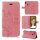 Huawei Handy Tasche Handyhülle Schutz Hülle Blumen Flip Cover Buch Case Etui Huawei P Smart Z Rosa