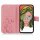 Huawei Handy Tasche Handyhülle Schutz Hülle Blumen Flip Cover Buch Case Etui Huawei P Smart Z Rosa