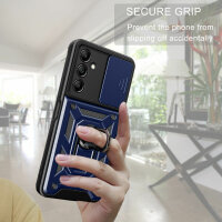 Handyhülle für Samsung Galaxy A25 - Ring Panzer Case Blau