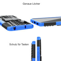 Schutz Hülle Xiaomi Handy Tasche Case Cover Silikon Schale Outdoor Handyhülle BF Xiaomi Redmi 9A Blau
