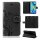 Huawei Handy Tasche Handyhülle Schutz Hülle Blumen Flip Cover Buch Case Etui Huawei P30 Pro Schwarz