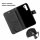 Huawei Handy Tasche Handyhülle Schutz Hülle Blumen Flip Cover Buch Case Etui Huawei P30 Pro Schwarz