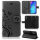 Huawei Handy Tasche Handyhülle Schutz Hülle Blumen Flip Cover Buch Case Etui Huawei P30 Pro Schwarz