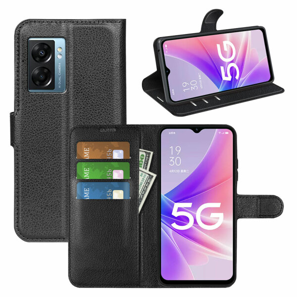 Handyhülle Oppo A77 Handy Tasche Schutz Hülle Flip Cover Wallet Case Etui Schale