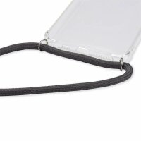 Xiaomi Hülle mit Band Schutzhülle Handykette Silikon Handy Tasche mit Schnur Neu Xiaomi Mi 10T Lite Grau