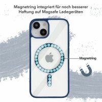 Handyhülle für Apple iPhone 14 Pro – Magnet Case Navy Blau