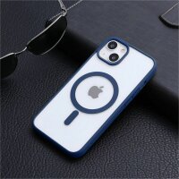 Handyhülle für Apple iPhone 14 Pro – Magnet Case Navy Blau