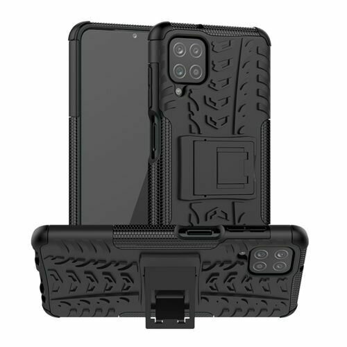 Handy Tasche für SAMSUNG Galaxy Hülle Handyhülle Schutzhülle Outdoor Case Schale Galaxy A21S SM-A217F Schwarz