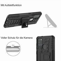 Handy Tasche für SAMSUNG Galaxy Hülle Handyhülle Schutzhülle Outdoor Case Schale Galaxy A21S SM-A217F Schwarz