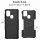 Handy Tasche für SAMSUNG Galaxy Hülle Handyhülle Schutzhülle Outdoor Case Schale Galaxy A21S SM-A217F Schwarz